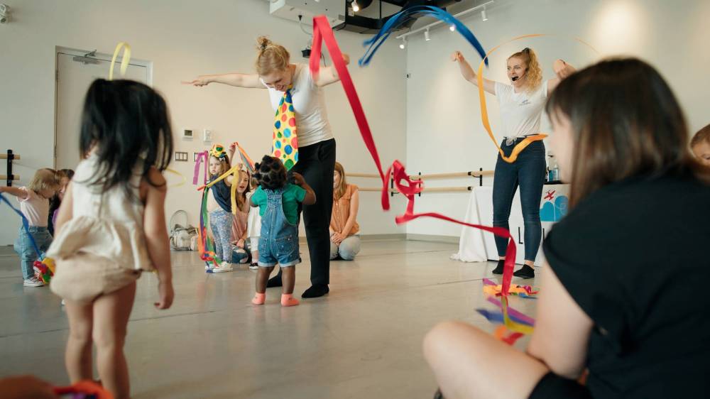 SUPPLIED
                                Participants during class at Lullaland