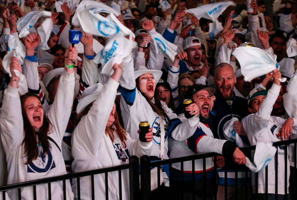 JOHN WOODS / FREE PRESS FILES
Coun. Russ Wyatt proposed the downtown Winnipeg Jets Whiteout street parties be extended to The Forks.