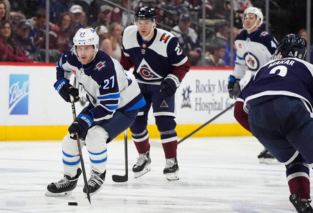 Jets forward Nikolaj Ehlers has speed to burn. (David Zalubowski / The Associated Press files)