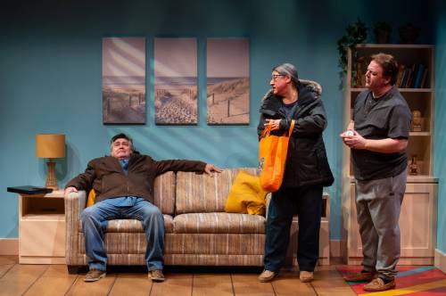 DYLAN HEWLETT PHOTO
                                From left: Michael Lawrenchuk, Marsha Knight and Cory Wojcik deliver punchlines and poignancy in The Comeback.
