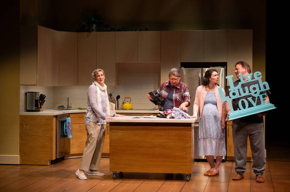 DYLAN HEWLETT PHOTO
                                From left: Melanie Whyte, Marsha Knight, Gwendolyn Collins and Cory Wojcik play a family for whom living, loving and laughing come with some degree of difficulty.