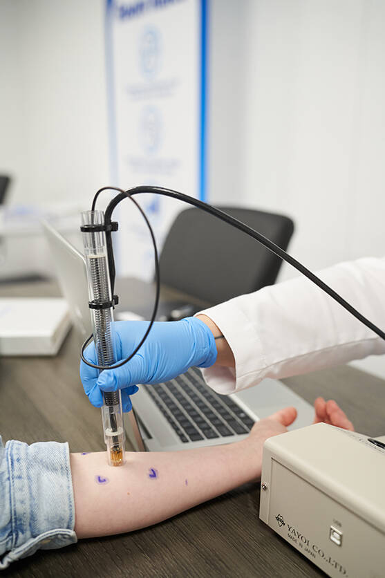 SUPPLIED
Among SNI’s current clinical trials is product testing on dry skin.