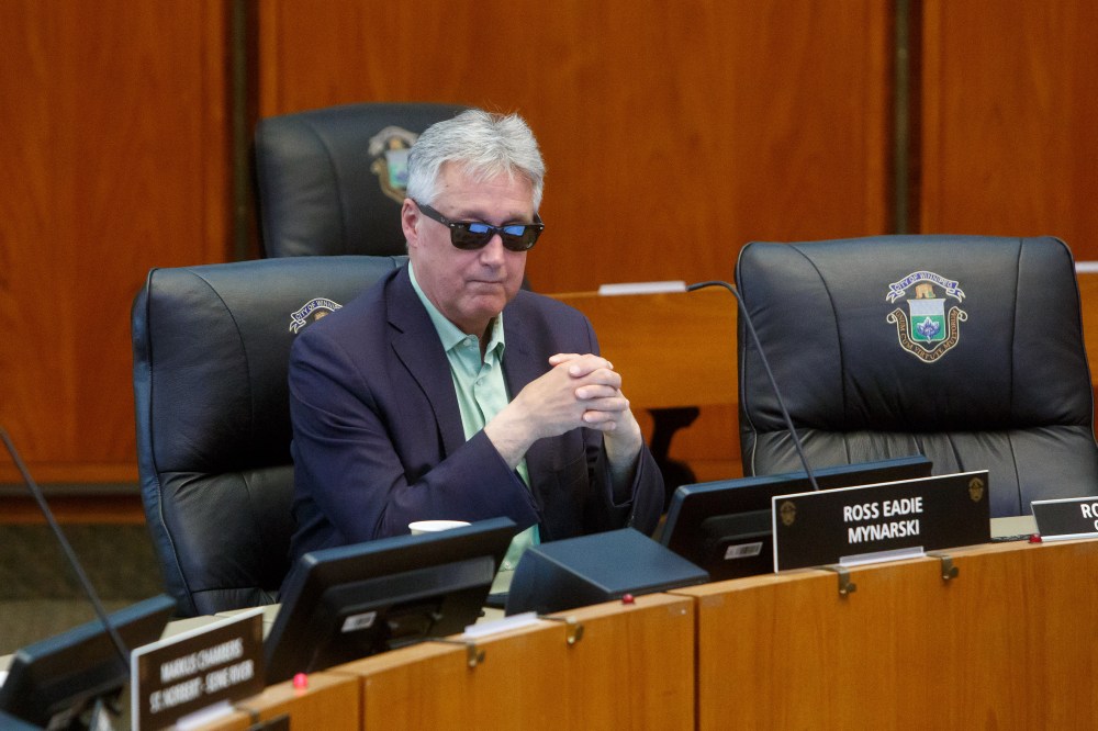 Coun. Ross Eadie believes a property tax credit program that would partly reimburse residents and business owners for adding fences around their yards could reduce the amount of solid waste dumped illegally. (Mike Deal / Free Press files)