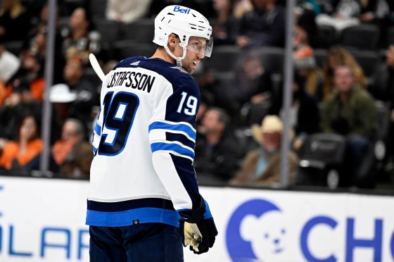 David Gustafsson will play on the left wing with Adam Lowry and Mason Appleton against the Dallas Stars Thursday night. (Alex Gallardo / The Associated Press files)