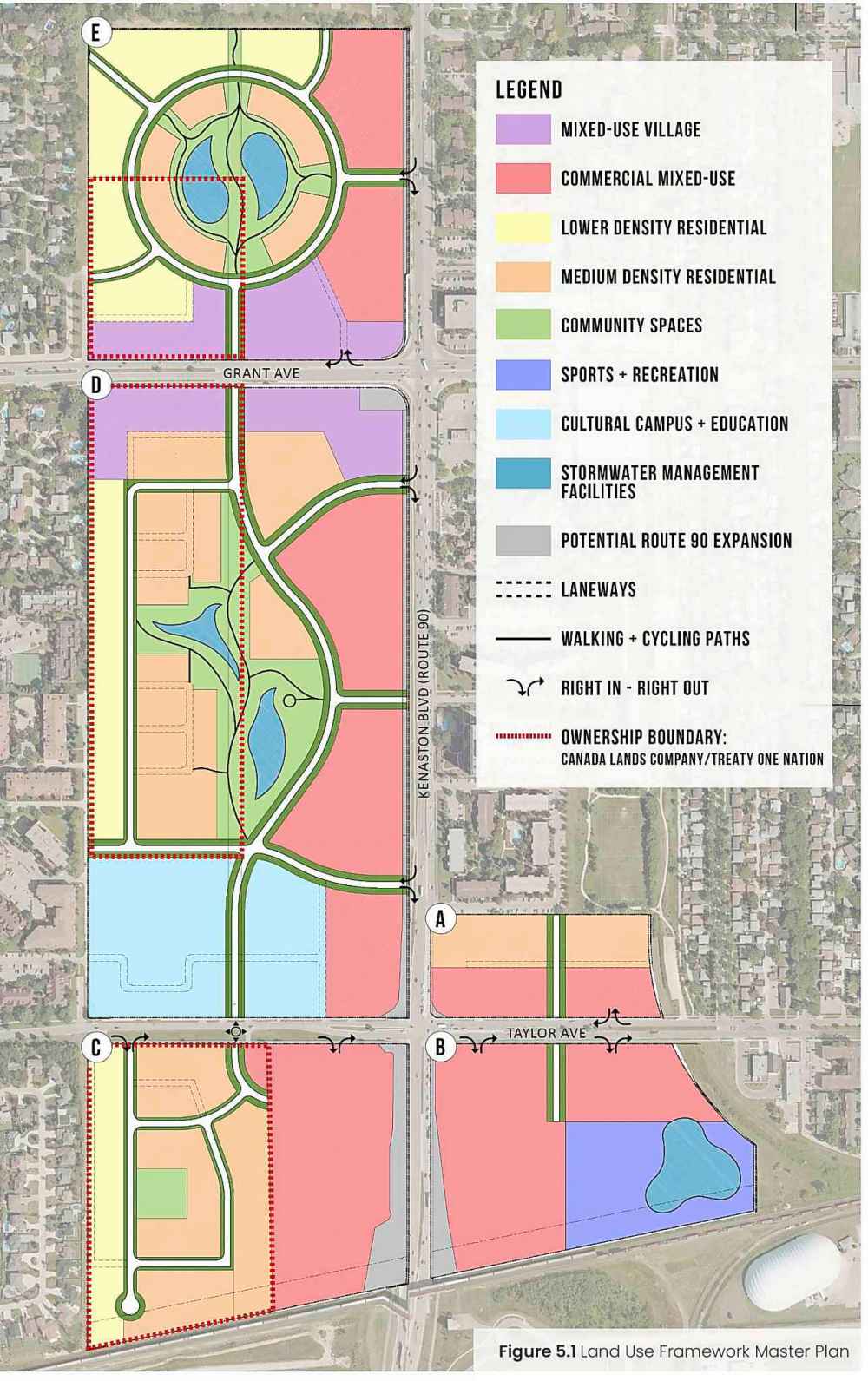 A map of the site from the Naawi-Oodena master plan. (Supplied)