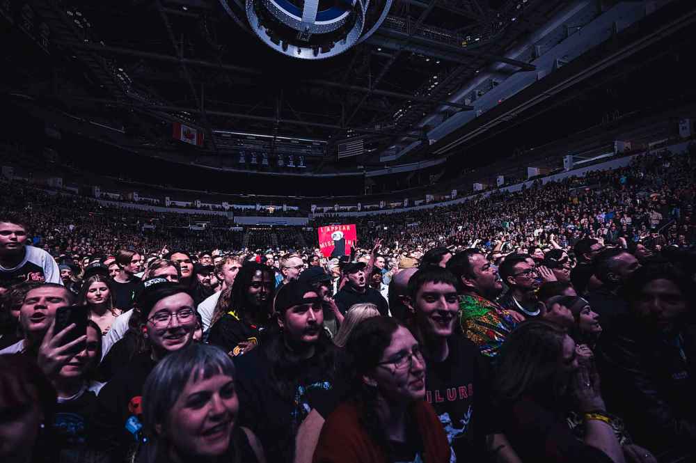 The crowd at Canada Life Centre watches Queens of the Stone Age perform. (Dwayne Larson photo)
