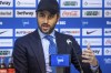 FILE - Josh Wander, CEO of the 777 Partners Group, speaks at a press conference on the entry as new investor for Bundesliga soccer club Hertha BSC in Berlin, Germany, Monday, March 13, 2023. An Australian airline grounded. A lawsuit in a federal court in New York alleging $600 million fraud. A long-stalled bid to buy English Premier League soccer club Everton. These are troubled times for Miami-based investment group 777 Partners, one of the wave of United States owners in European soccer, bringing more anxiety for fans of its teams in several countries. On Tuesday, May 7, 2024, financial administrators of the collapsed 777-owned Australian airline Bonza confirmed all flights are canceled for one more week. (Andreas Gora/dpa via AP, file)