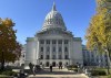 FILE - The Wisconsin Capitol is seen, Oct. 24, 2023, in Madison, Wis. Wisconsin Democrats plan to spend $7 million on television ads in five state Senate races they believe are key to regaining control of the chamber. (AP Photo/Scott Bauer, File)