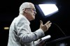 Public Service Alliance of Canada president Chris Aylward speaks during a press conference on Parliament Hill in Ottawa on Wednesday, May 8, 2024. THE CANADIAN PRESS/Sean Kilpatrick