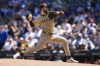 San Diego Padres starting pitcher Dylan Cease throws against the Chicago Cubs during the first inning of a baseball game Wednesday, May 8, 2024, in Chicago. (AP Photo/Erin Hooley)
