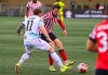 Pacific FC's Josh Heard, left, and Atletico Ottawa's Maxim Tissot battle for the ball during the first leg of their Canadian Championship quarterfinal match in Ottawa in this Wednesday, May 8, 2024 handout photo. THE CANADIAN PRESS/HO, Tim Austen, Freestyle Photography *MANDATORY CREDIT*