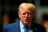 Former President Donald Trump speaks to the media at the end of the day of his hush money trial, in New York, Thursday, May 9, 2024. (Angela Weiss/Pool Photo via AP)