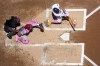 Milwaukee Brewers' Gary Sánchez hits an RBI single during the first inning of a baseball game against the St. Louis Cardinals Sunday, May 12, 2024, in Milwaukee. (AP Photo/Morry Gash)