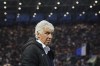 Atalanta coach Gianpiero Gasperini ahead of the Serie A soccer match between Atalanta and Roma at the Gewiss Stadium in Bergamo, Italy, Sunday, May 12, 2024. (Spada/LaPresse via AP)