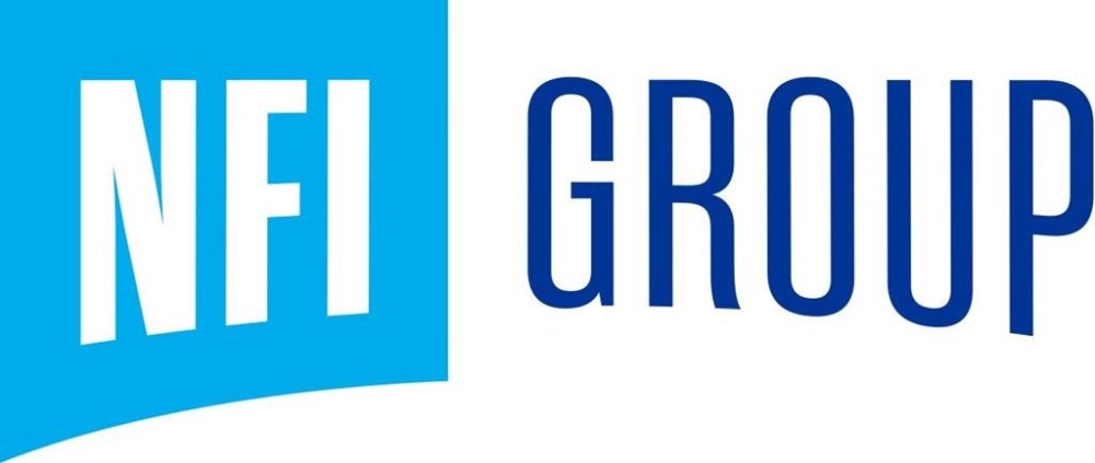 NFI Group Inc. logo is shown in a handout. NFI Group Inc. says it has won a contract with New Jersey Transit Corp. for up to 1,300 Xcelsior transit buses.THE CANADIAN PRESS/HO