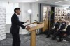 British Prime Minister Rishi Sunak delivers a speech on national security at the Policy Exchange, in London, Monday May 13, 2024. (Carl Court/Pool via AP)