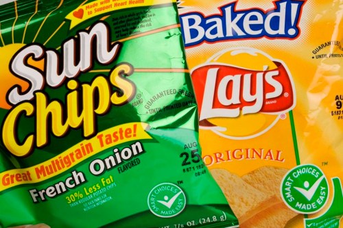 Bags of potato chips from Pepsico's Frito-Lay division are shown, Friday, June 15, 2007 in New York. THE CANADIAN PRESS/AP-Mark Lennihan