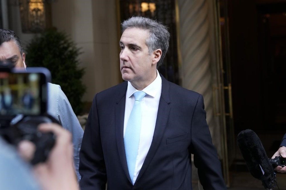 Michael Cohen leaves his apartment building in New York, Tuesday, May 14, 2024. Cohen, former President Donald Trump’s fixer-turned-foe is returning to the witness stand for a bruising round of questioning from the former president’s lawyers. (AP Photo/Seth Wenig)