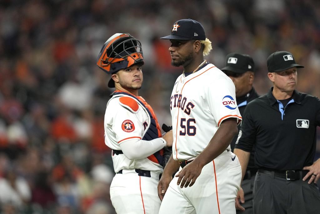Astros starter Blanco suspended 10 games after being ejected when foreign substance found in
