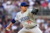 Chicago Cubs pitcher Javier Assad works the first inning of a baseball game against the Atlanta Braves Wednesday, May 15, 2024, in Atlanta. (AP Photo/John Bazemore)
