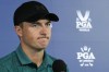 Jordan Spieth speaks during a news conference during the PGA Championship golf tournament at the Valhalla Golf Club, Tuesday, May 14, 2024, in Louisville, Ky. (AP Photo/Sue Ogrocki)
