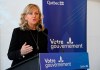 Quebec newsroom leaders are calling out a new bill to protect politicians from abuse, saying the legislation is excessive and potentially stifling to democratic debate. Quebec Municipal Affairs Minister Andrée Laforest makes an announcement in Scott, Que., Thursday, Feb. 8, 2024. THE CANADIAN PRESS/Jacques Boissinot