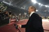 Juventus' head coach Massimiliano Allegri holds his tie at the end of the Italian Cup final soccer match between Atalanta and Juventus at Rome's Olympic Stadium, Wednesday, May 15, 2024. Juventus beat Atalanta 1-0. (AP Photo/Gregorio Borgia)