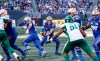 All eyes will be on Dru Brown to provide much-needed stability at quarterback this season for the Ottawa Redblacks. Brown (6), then with the Winnipeg Blue Bombers, fakes the handoff to Nic Demski (10) during second half CFL football action against the Saskatchewan Roughriders in Winnipeg, Saturday, Sept. 9, 2023. THE CANADIAN PRESS/John Woods