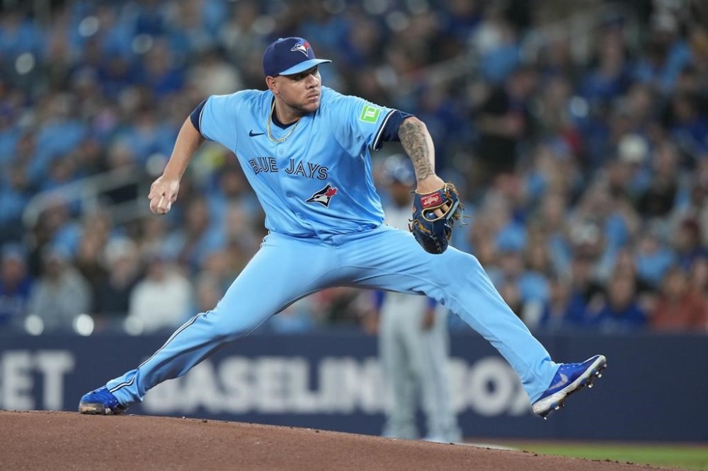 Toronto Blue Jays pitcher Yariel Rodriguez joins two Blue Jays' relief pitchers who have scheduled appearances with Toronto's triple-A affiliate as they recover from injuries.
Rodríguez (29) throws against the Kansas City Royals during first inning MLB baseball action in Toronto, Monday, April 29, 2024. THE CANADIAN PRESS/Nathan Denette
