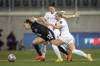Canadian international midfielder Julia Grosso is leaving Italy's Juventus. Grosso, left, and Zurich's Nadine Riesen in action during the Women's Champions League soccer match between FC Zurich and Juventus Turin, in Schaffhausen, Switzerland, Wednesday, Oct. 19, 2022. THE CANADIAN PRESS/AP-Keystone, Ennio Leanza