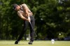 Xander Schauffele hits his tee shot on the fifth hole during the final round of the PGA Championship golf tournament at the Valhalla Golf Club, Sunday, May 19, 2024, in Louisville, Ky. (AP Photo/Jeff Roberson)