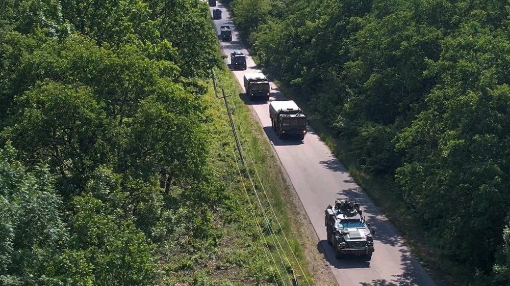 In this photo released by Russian Defense Ministry Press Service on Tuesday, May 21, 2024, Iskander missile are seen as part of military drills to train the military for using tactical nuclear weapons during drills at an undisclosed location in Russia. Russia's Defense Ministry on Tuesday said it began the first stage of drills involving tactical nuclear weapons. It was the first time Russia has publicly announced drills involving tactical nuclear weapons, although its strategic nuclear forces regularly hold exercises. (Russian Defense Ministry Press Service via AP)