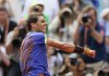 FILE - Spain's Rafael Nadal gestures after defeating Switzerland's Stan Wawrinka in their final match of the French Open tennis tournament at the Roland Garros stadium, Sunday, June 11, 2017 in Paris. (AP Photo/David Vincent, File)
