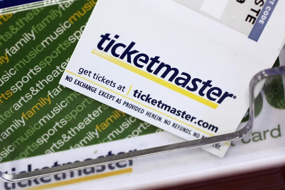 FILE - Ticketmaster tickets and gift cards are shown at a box office in San Jose, Calif., May 11, 2009. The Justice Department has filed a sweeping antitrust lawsuit against Ticketmaster and its parent company, Live Nation Entertainment, accusing the companies of running an illegal monopoly over live events in America and squelching competition. (AP Photo/Paul Sakuma, File)