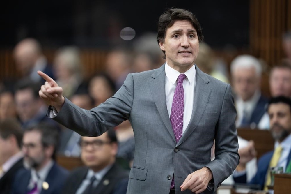 Prime Minister Justin Trudeau says everyone should abide by the International Court of Justice's latest ruling, which orders Israel to halt its military operations in Rafah. Trudeau responds to an opposition question during Question Period, in Ottawa, Wednesday, May 22, 2024. THE CANADIAN PRESS/Adrian Wyld