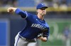 Kansas City Royals starting pitcher Brady Singer throws fro the mound during the first inning of a baseball game against the Tampa Bay Rays, Saturday, May 25, 2024, in St. Petersburg, Fla. (AP Photo/Phelan M. Ebenhack)
