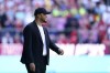 Burnley manager Vincent Kompany looks on, during the English Premier League soccer match between Burnley and Nottingham Forest, at Turf Moor, in Burnley, England, Sunday May 19, 2024. (Danny Lawson/PA via AP)