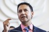 Justice minister Arif Virani speaks during a press conference in Brampton, Ont., Monday, May 20, 2024. Arif Virani says the proposed provisions in the government's online harms bill 