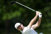 Defending champion and Canadian Nick Taylor hits his tee shot on the ninth hole during the Canadian Open Pro-Am in Hamilton, Ont., on Wednesday, May 29, 2024. THE CANADIAN PRESS/Nathan Denette