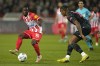 FILE - Red Star's Osman Bukari plays the ball during the Group G Champions League soccer match between Red Star and Manchester City, at the Rajko Mitic Stadium in Belgrade, Serbia, Wednesday, Dec. 13, 2023. Bukari will join Austin FC in a transfer deal with Red Star Belgrade, the Major League Soccer team announced Thursday, May 30, 2024. (AP Photo/Darko Vojinovic, File)