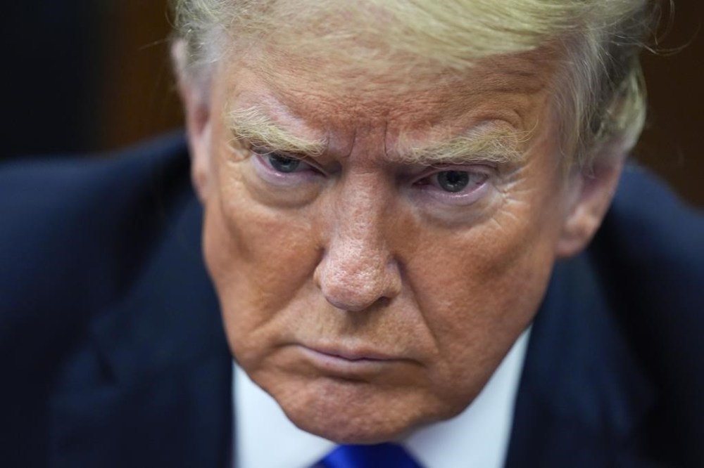 Former President Donald Trump appears at Manhattan criminal court in New York, Thursday, May 30, 2024. (AP Photo/Seth Wenig, Pool)