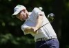 Canadian David Hearn tees off on the seventh hole during the Canadian Open in Hamilton, Ont., Thursday, May 30, 2024. THE CANADIAN PRESS/Nathan Denette