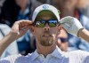 David Hearn of Brantford, Ont., adjusts his glasses before his tee shot on the 1st hole in the first round of the Canadian Open in Hamilton, Ont., Thursday, May 30, 2024. THE CANADIAN PRESS/Frank Gunn