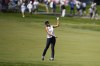 Lexi Thompson follows her approach shot from the fairway on the first hole during the second round of the U.S. Women's Open golf tournament at Lancaster Country Club, Friday, May 31, 2024, in Lancaster, Pa. (AP Photo/Matt Slocum)