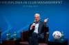 FIFA Chief of Global Football Development Arsène Wenger during the FIFA Diploma in Club Management 2024 at the Home of FIFA on May 27, 2024 in Zurich, Switzerland. World Cup and Champions League winners have been learning about the soccer industry this week at FIFA alongside club founders and front office leaders. All were teammates in the classroom this week at the soccer body’s headquarters in Zurich to study all fields of the industry for the FIFA Diploma in Club Management. (Marcio Machado/FIFA via AP)