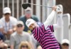 Canadian Ben Silverman tees off on the first tee during the Canadian Open in Hamilton, Ont., on Saturday, June 1, 2024. THE CANADIAN PRESS/Nathan Denette
