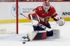 Florida Panthers goaltender Sergei Bobrovsky defends the goal during the first period of Game 6 against the New York Rangers in the Eastern Conference finals of the NHL hockey Stanley Cup playoffs Saturday, June 1, 2024, in Sunrise, Fla. (AP Photo/Lynne Sladky)