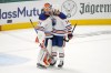 In Friday’s Western Conference final Game 5 win in Dallas, the Edmonton Oilers played probably their most complete game of the entire season. Edmonton Oilers goaltender Stuart Skinner (74) and defenseman Mattias Ekholm (14) celebrate the team's win against the Dallas Stars in Game 5 of the Western Conference finals in the NHL hockey Stanley Cup playoffs in Dallas, Friday, May 31, 2024. THE CANADIAN PRESS/AP-Julio Cortez