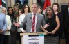 Minister of Health Mark Holland speaks about new national pharmacare legislation during a press conference in Ottawa on Thursday, Feb. 29, 2024. THE CANADIAN PRESS/ Patrick Doyle