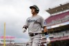 FILE - Miami Marlins' Avisail Garcia walks to the dugout during a baseball game against the Cincinnati Reds Monday, Aug. 7, 2023, in Cincinnati. The Marlins parted ways with one of their unsuccessful and costly free agent signings when they designated veteran outfielder Avisaíl García for assignment on Tuesday, June 4, 2024. (AP Photo/Jeff Dean, File)